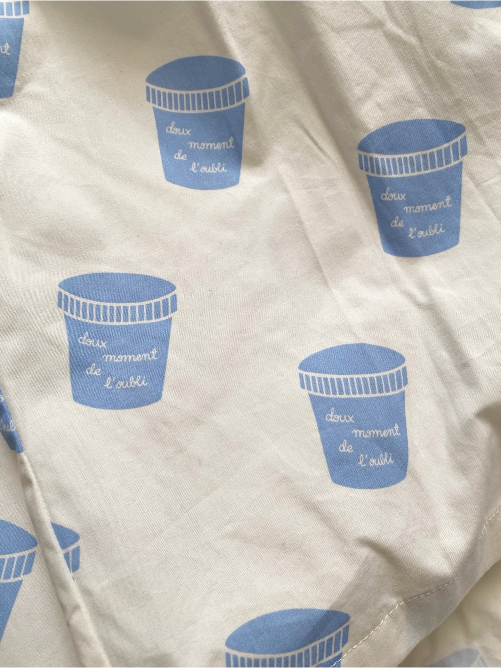 TINYCOTTONS Pots Dress White Blue 100% Cotton size Girls 6 years - Picture 7 of 9